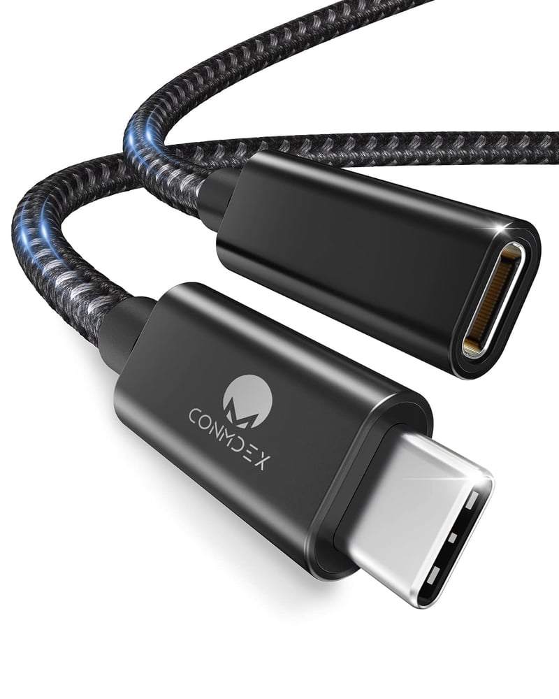 CONMDEX USB-C hosszabbító kábel 3.2 6ft 5Gbps 5A töltés 4K szinkronizálás
