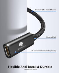 CONMDEX USB-C hosszabbító kábel 3.2 6ft 5Gbps 5A töltés 4K szinkronizálás 2