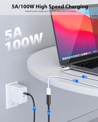 CONMDEX USB-C hosszabbító kábel 3.2 6ft 5Gbps 5A töltés 4K szinkronizálás 5