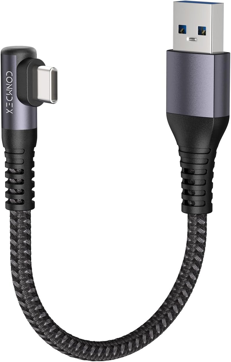 CONMDEX 10Gbps USB-C töltőkábel 30cm 3.1A QC3.0 iPhone Samsung Galaxy