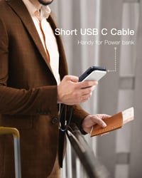 CONMDEX USB-C kábel 20cm 10Gbps 3.1A gyors töltés Samsung Galaxy S25 Pixel 9 4