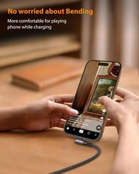 CONMDEX 10Gbps USB-C töltőkábel 30cm 3.1A QC3.0 iPhone Samsung Galaxy 2