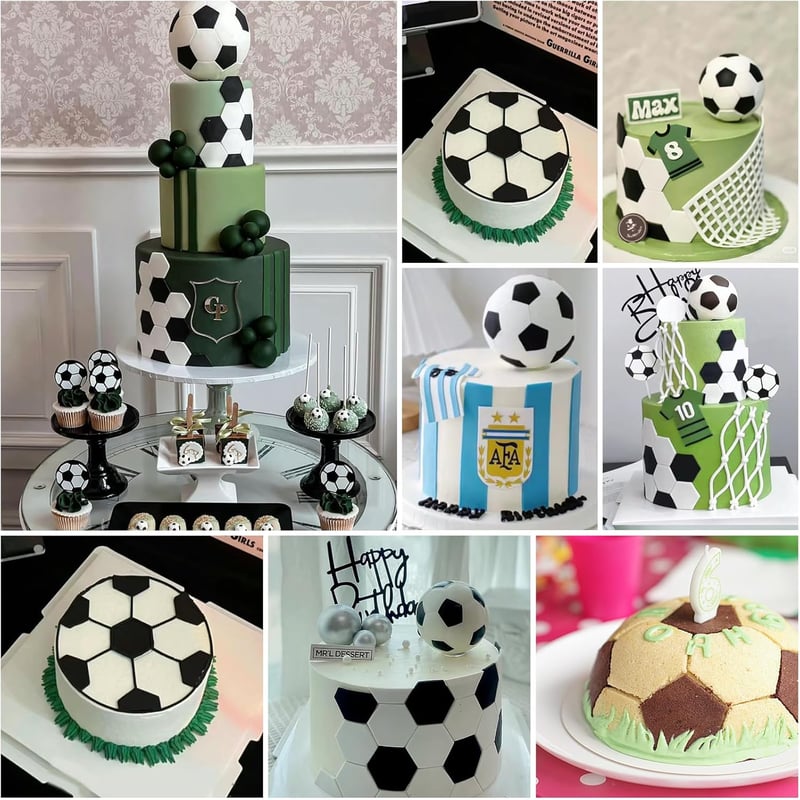 CONNECTION Focilabda Sütemény Vágó Szett 7 Méret Fondant Keksz Forma Torta Dekoráció Fehér