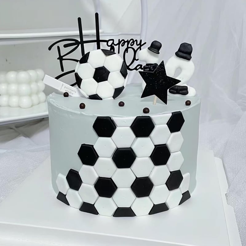 CONNECTION Focilabda Sütemény Vágó Szett 7 Méret Fondant Keksz Forma Torta Dekoráció Fehér