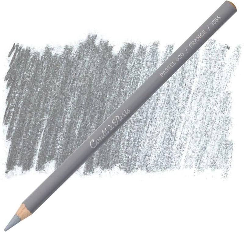 Conté à Paris világosszürke pasztell ceruza rajzáshoz - 1 pc. (pack of 1), lightgrey, Pastel Pencils Single Colours