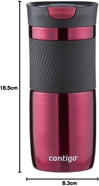Contigo Byron Snapseal rozsdamentes acél termikus bögre 470ml szivárgásmentes - 1 pc. (pack of 1), Byron Vivacious 9