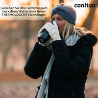 Termoska Contigo Byron Snapseal, nehrdzavejúca oceľ, nepriepustná, vhodná do umývačky riadu, vrchnák bez obsahu BPA, 470 ml 5