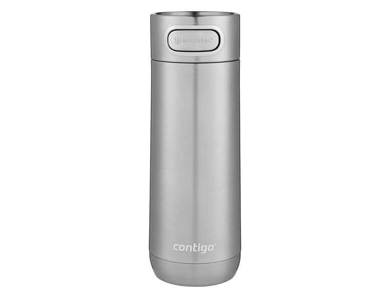 Termohrnček Contigo Luxe Autoseal z nehrdzavejúcej ocele, 470 ml, nepriepustný, vhodný do umývačky riadu, bez obsahu BPA, ľahko čistiteľné veko,