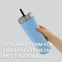 Termoska so slamkou Contigo No-Spill Tumbler, 720 ml, nehrdzavejúca oceľ, dvojstenná, odolná proti vytečeniu — používaná (stav: pozri 2. obrázok) 7