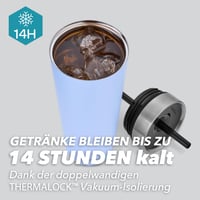 Termoska so slamkou Contigo No-Spill Tumbler, 720 ml, nehrdzavejúca oceľ, dvojstenná, odolná proti vytečeniu — používaná (stav: pozri 2. obrázok) 6