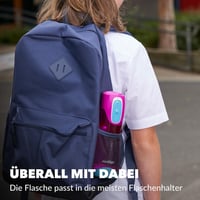 Bidon pentru copii Contigo Swish Autoseal 500 ml, sticlă sport din plastic fără BPA, 100% etanșă, cu închidere automată, pentru școală și sport, magenta 4