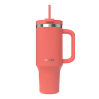Pahar termoizolant Contigo 1200 ml cu mâner și pai, culoarea coral, bidon de apă cu izolație în vid, fără BPA, menține băuturile reci timp de 29 de ore 1