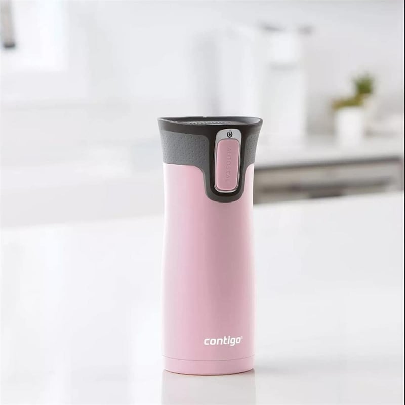 Contigo West Loop Autoseal rozsdamentes acél termikus bögre, szivárgatásmentes utazó kávéscsésze - 470 ml, Millennial Pink
