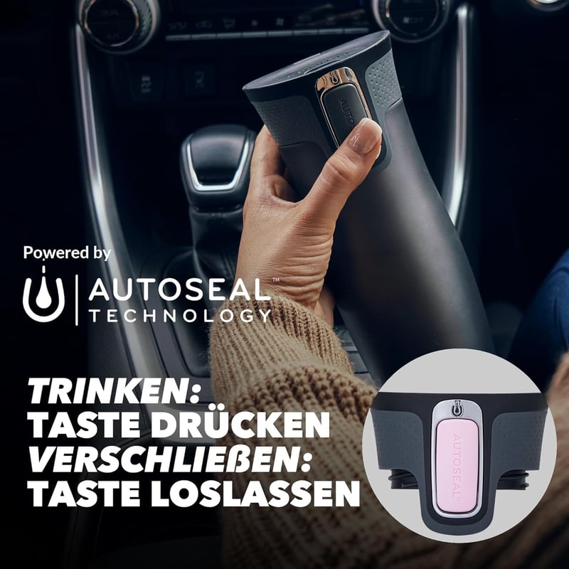 Contigo West Loop Autoseal rozsdamentes acél termikus bögre, szivárgatásmentes utazó kávéscsésze - 470 ml, Millennial Pink