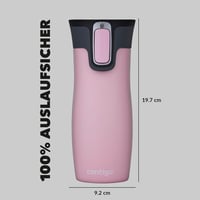 Contigo West Loop Autoseal rozsdamentes acél termikus bögre, szivárgatásmentes utazó kávéscsésze - 470 ml, Millennial Pink 9