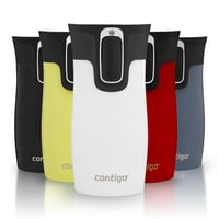 Termo hrnček Contigo West Loop Mini Autoseal, nehrdzavejúca oceľ, nepriepustný, viečko vhodné do umývačky riadu, bez BPA, 300 ml, farba soľ (sivá) 1