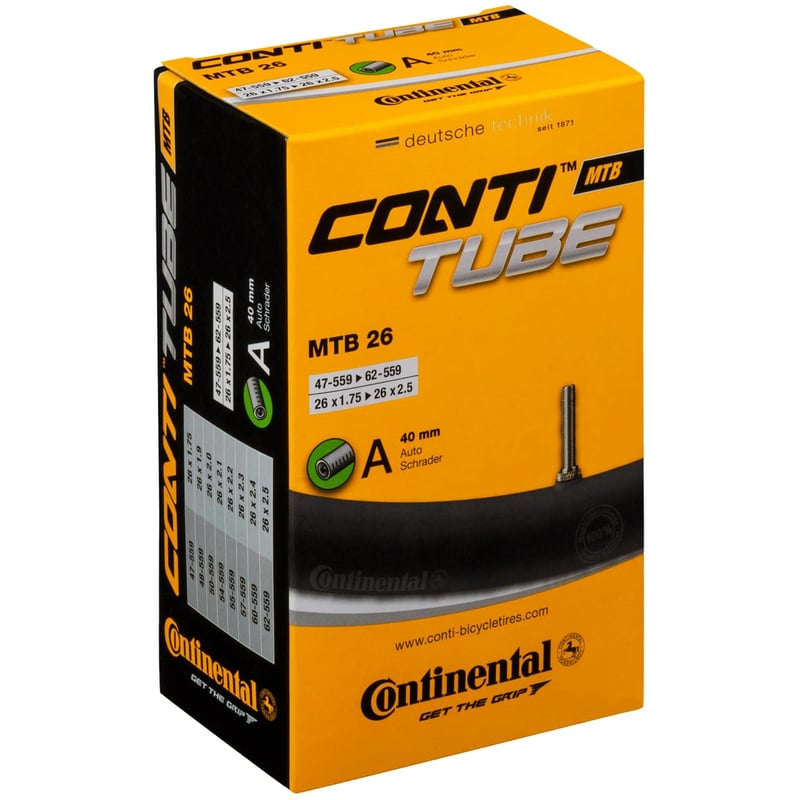Continental MTB duša na bicykel so Schrader ventilom - 26" 47/62-559 - 40 mm