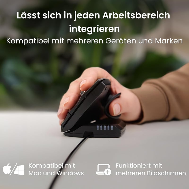 Contour Unimouse ergonomikus egér állítható döntéssel, 6 gomb, csuklótámasz, Mac/PC