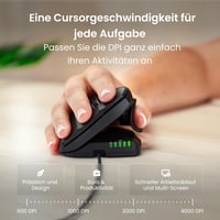 Contour Unimouse ergonomikus egér állítható döntéssel, 6 gomb, csuklótámasz, Mac/PC 7