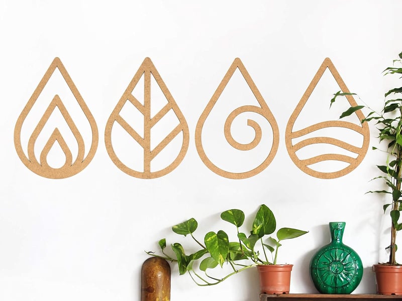 CONTRAXT Elements Fa Mandala Fali Dekoráció Bohém Vintage Zen Meditáció Nappali Hálószoba