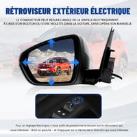 Oglindă exterioară electrică stânga Convitex Bal pentru Peugeot 3008 2016-2025, 5008 2016-2025, C5 Aircross 2018-2025 3