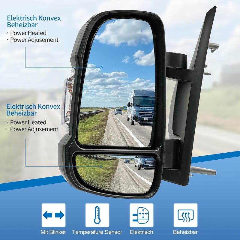 Convitex Ducato Boxer Jumper bal oldali elektromos tükör 2006-2023