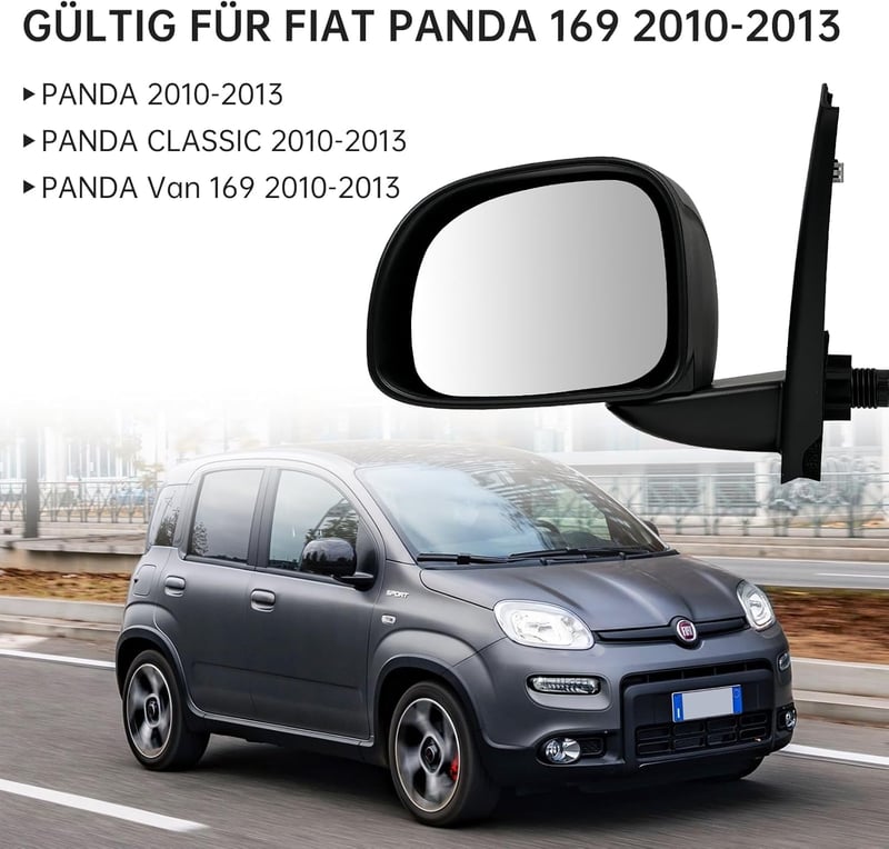 Convitex Fiat Panda 169 bal oldali tükör konvex üveggel 2010-2013