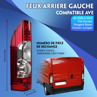 Convitex hátsó lámpa Citroën Jumper Peugeot Boxer 2006-2014 bal oldal 2
