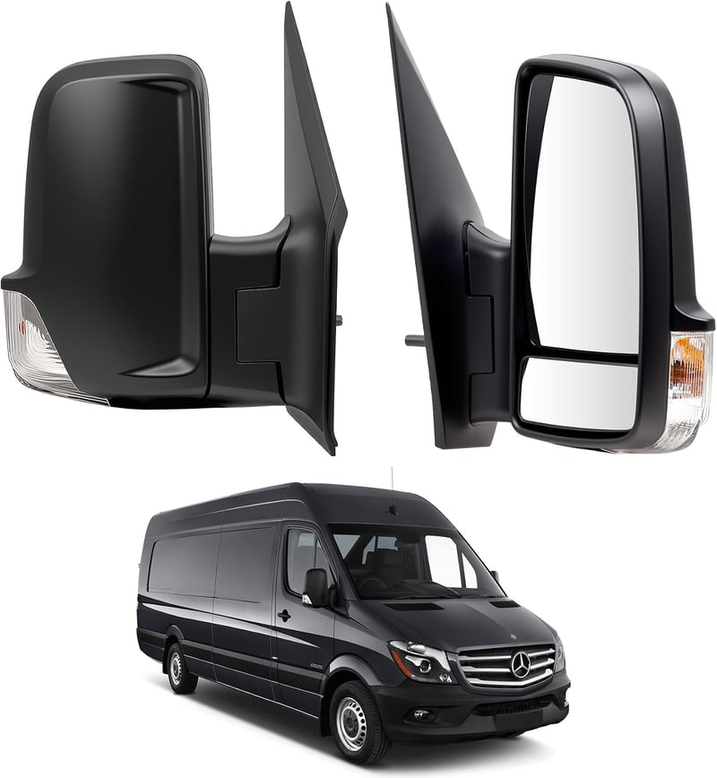 Convitex Jobb oldali elektromos külső visszapillantó tükör irányjelzővel teljes készlet Mercedes Sprinter 906 2006-tól Driver's Side
