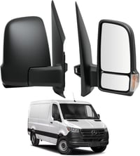 Convitex Jobb oldali tükör Mercedes Sprinter 907 2018-tól rövid karral kézi állítható domború tükörüveg indexszel A9108100400 1