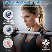 Căști cu traducere Conyat, tip open-ear, 164 de limbi, 6 moduri de traducere, 3 în 1, albastru, cu microfon pentru învățare 8