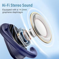 Căști cu traducere Conyat, tip open-ear, 164 de limbi, 6 moduri de traducere, 3 în 1, albastru, cu microfon pentru învățare 7