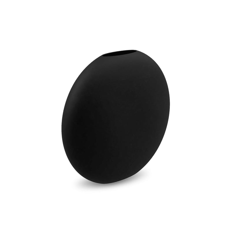 Keramická váza Cooee Design Pastille, ručne vyrobená, čierna, priemer: 15 cm, výška: 14 cm, HI-028-24-BK