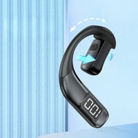 Căști Bluetooth COOFINE V5.5 Wireless cu 45 de ore de autonomie, apeluri HD și afișaj LED, hands-free pentru mașină și birou, negru 6