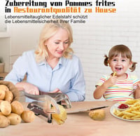 COOK A FUTURE Rozsdamentes Burgonyavágó 2 Pengével és Tapadótalappal 8