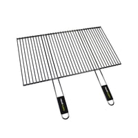 Cook'in Garden Krómozott Acél Grillrács 70x40 cm – Vágható, Hőálló, Univerzális Kültéri Barbecue Rács Puha Fogantyúval, Minden Márkához 1