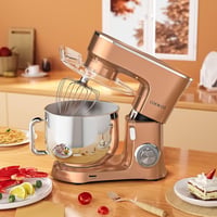 COOKLEE Elektromos Robotgép 3-in-1 Konyhai Mixer 8L 1500W 10 Fokozat Dagasztó Habverő Champagne Színű 7