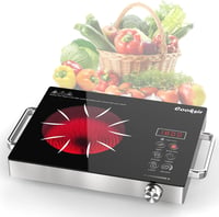 Cooksir üvegkerámia főzőlap 1 égővel, hordozható, érintésvezérlés 1