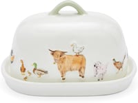 Cooksmart Buttercup Farm Kerámia Vaj Tál Fedővel Nagy Méret 1