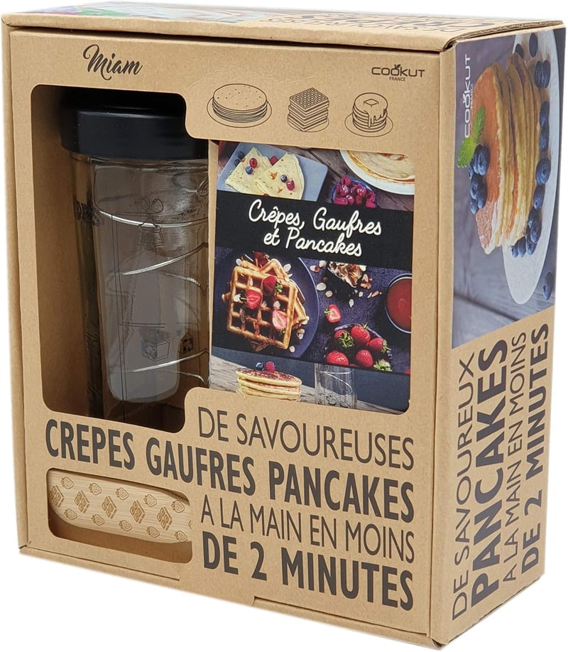 COOKUT Miam Shaker - Palacsinta és tészta készítő keverő 2 perc alatt