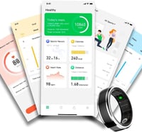 Cool Smart Ring okosgyűrű töltő powerbank alappal, egészség/sport/alvás - 22 mm méret 4