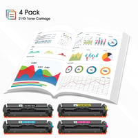 Toner Cool Toner 219X 219A pre tlačiareň HP Color LaserJet Pro MFP 3302FDW 3302SDW 3302FDN – 4 ks (čierny, azúrový, purpurový, žltý) s čipom 5
