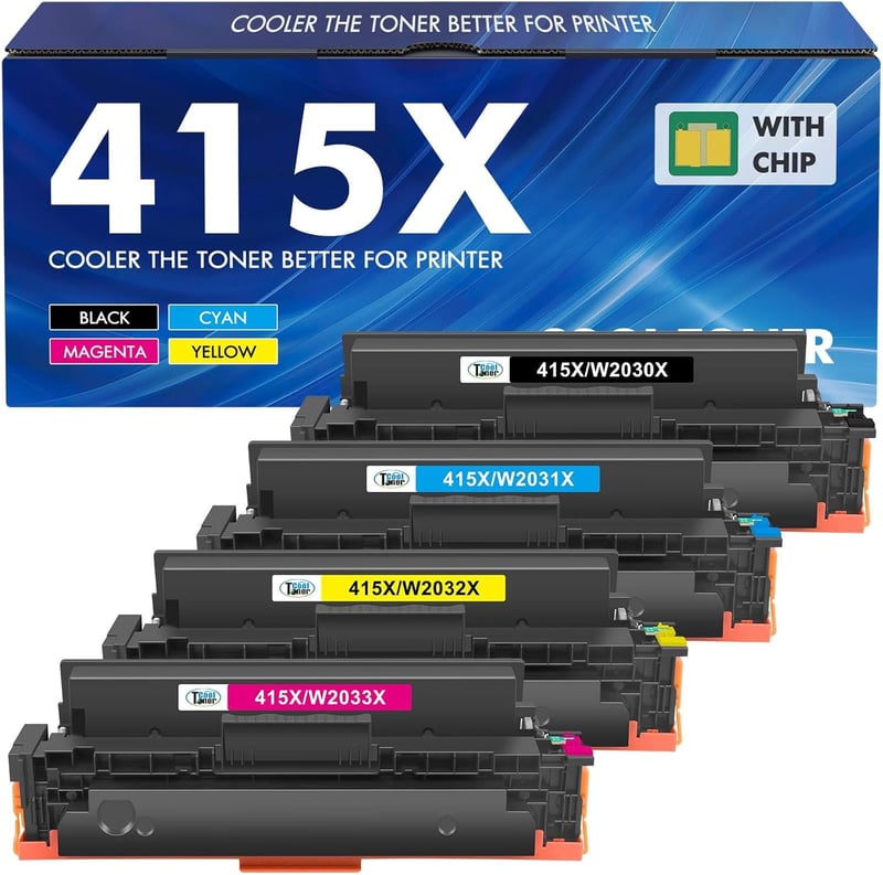Cool Toner 415X Kompatibilis Toner HP LaserJet Pro M479fdw M454dw 4db Csomag