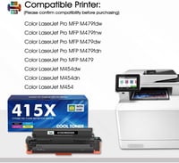 Cool Toner 415X Kompatibilis Toner HP LaserJet Pro M479fdw M454dw 4db Csomag 2