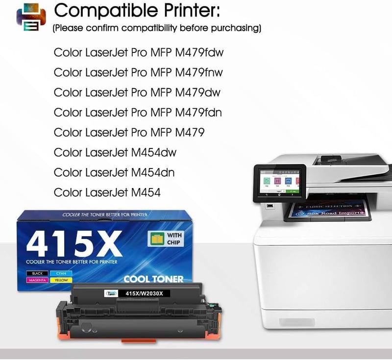 Cool Toner 415X Kompatibilis Toner HP LaserJet Pro M479fdw M454dw 4db Csomag
