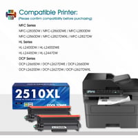 Cool Toner TN-2510XL TN2510 Kompatibilný toner s čipom, 2 ks čierny - Brother HL-L2400DW MFC-L2835DW MFC-L2800DW DCP-L2620DW MFC-L2860DWE DC 2