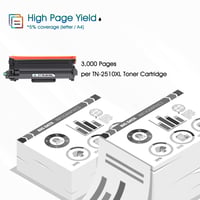 Cool Toner TN-2510XL TN2510 Kompatibilný toner s čipom, 2 ks čierny - Brother HL-L2400DW MFC-L2835DW MFC-L2800DW DCP-L2620DW MFC-L2860DWE DC 3