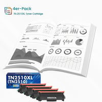 Kompatibilný toner Cool Toner TN2510XL TN2510 pre tlačiarne Brother HL-L2400DW MFC-L2835DW MFC-L2800DW DCP-L2620DW DCP-L2627DW – 4 ks čierny 4
