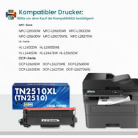 Kompatibilný toner Cool Toner TN2510XL TN2510 pre tlačiarne Brother HL-L2400DW MFC-L2835DW MFC-L2800DW DCP-L2620DW DCP-L2627DW – 4 ks čierny 2