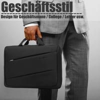 CoolBELL 17.3" Laptop Táska Fekete, Multifunkcionális Üzleti Messenger Táska 6